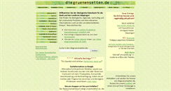 Desktop Screenshot of diegruenenseiten.de